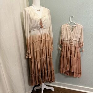 Boho Ombre Maxi Dress Mommy and Me Matching Dresses